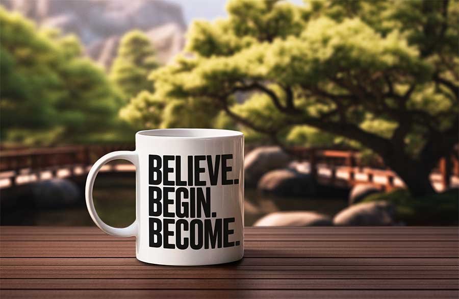 Believe Begin Become Design 3