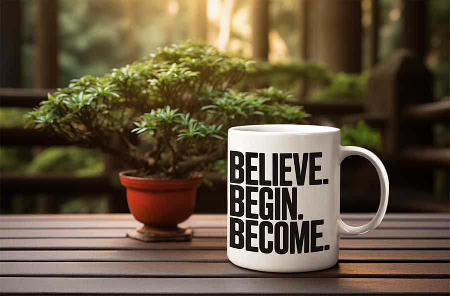 Believe Begin Become Design 3