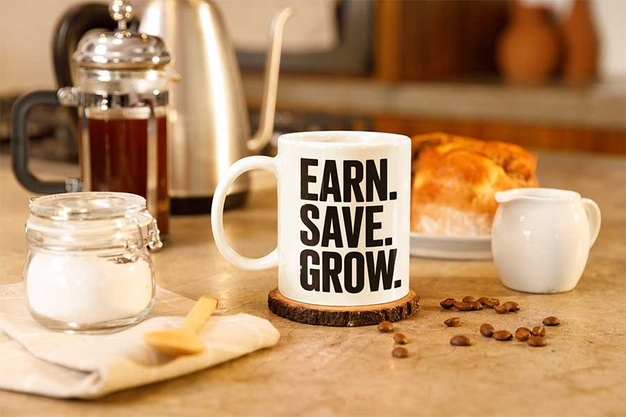 Earn. Save. Grow. Design 3